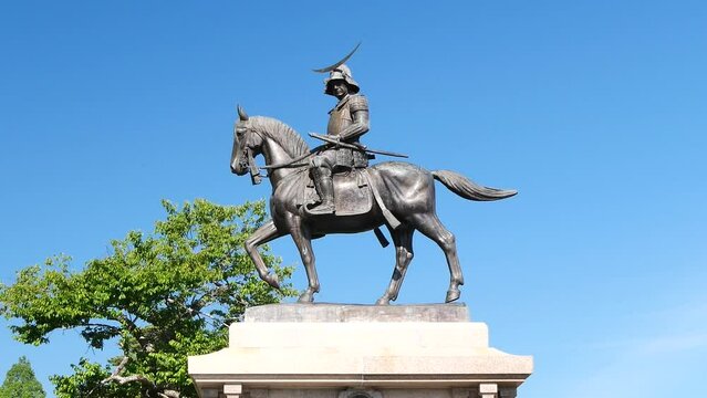 仙台城本丸跡（伊達政宗公騎馬像）【宮城県仙台市】