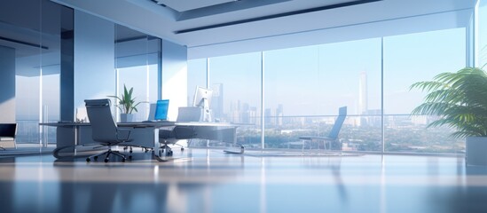 Modern Office with City View