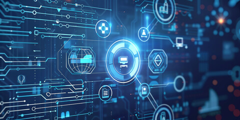 Quality improvement concept. Symbols or graphics that convey the idea of ​​quality improvement resulting from software updates and system installations.