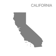 High quality detailed map California state