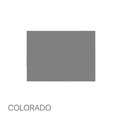 High quality detailed map Colorado state