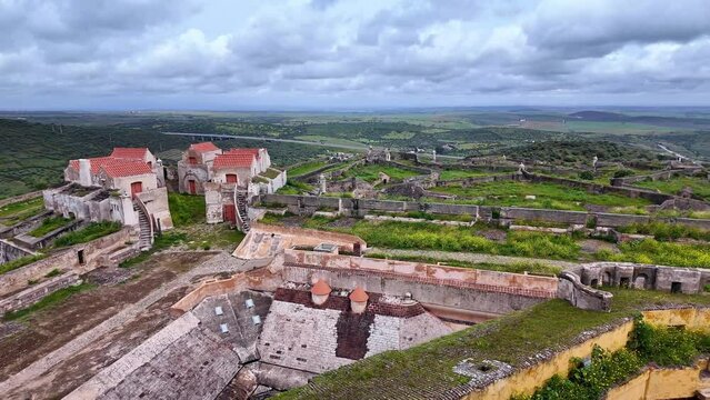 The Fort Nossa Senhora da Graca or Fort Conde de Lippe north of the city of Elvas in Alentejo in Portugal.