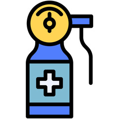 oxygen tube filled line icon