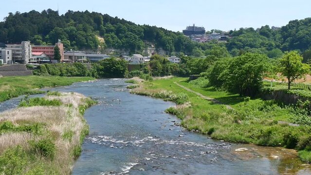大橋から望む広瀬川【宮城県仙台市】