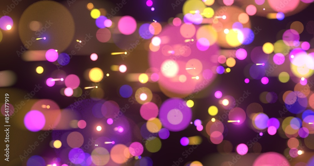 Poster neon light wave background, 3d rendering