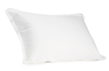 One new soft pillow isolated on white
