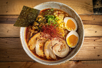 Ramen Soup with Noodles and Broth