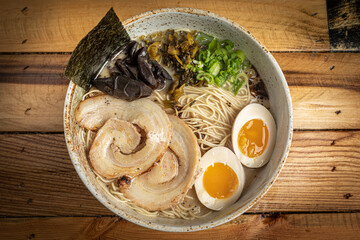 Ramen Soup with Noodles and Broth