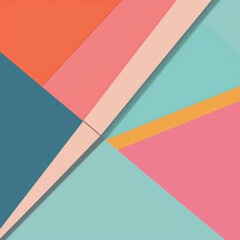 Simple geometric trend pastel colors background