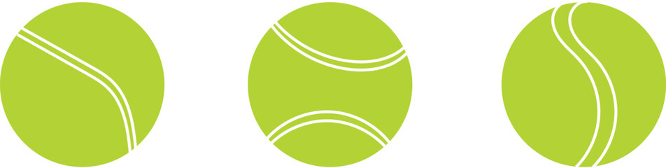 Set of Tennis Ball. Tennis Sport Illustration