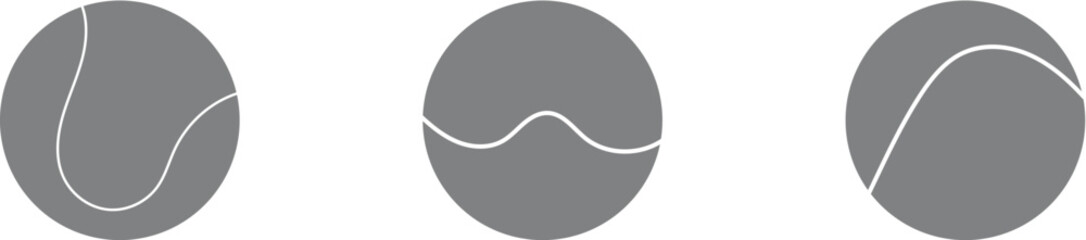 Set of Tennis Ball. Tennis Sport Illustration