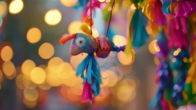 Soft focus on a pi&Atilde;&plusmn;ata adorned with the graduation year