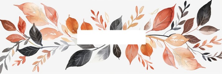 Autumn Wreath Design for Fall Decorations Generative AI