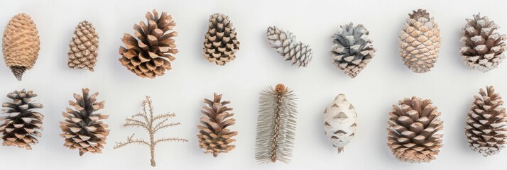 Winter Decor Inspiration with Pine Cones Generative AI