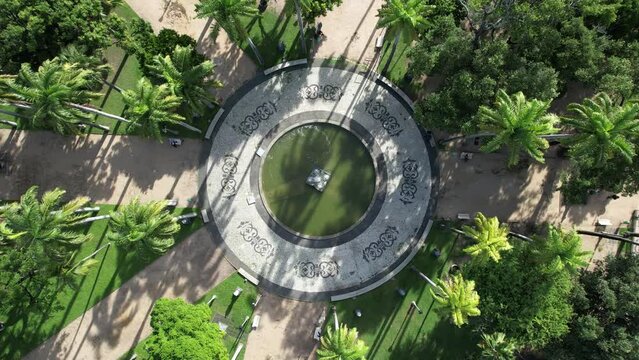 Centro do Recife - Pra&ccedil;a da Republica e Pontes do Recife - pernambuco Visto de Cima com drone 4k