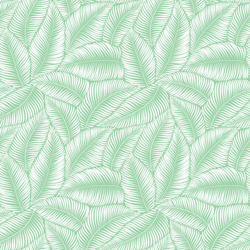 seamless abstract floral background with leaves. Black patterrn with grey painted leaves. Vector illustration.