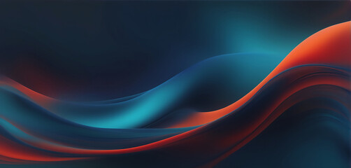  Vibrant orange teal white psychedelic grainy gradient color flow wave on black background, music cover dance party poster design 