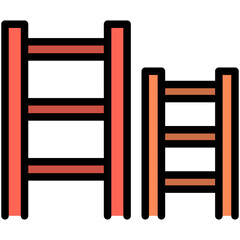 ladder filled line icon