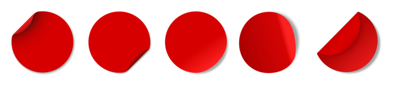 red circular plain tags vector art 