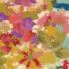 Oil painting and various abstract landscapes of flowers, chrysanthemums, swallows, and beautiful chrysanthemums