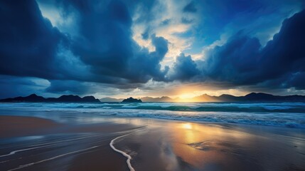 Fototapeta premium sunrise over the sea