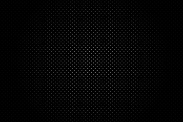 Naklejka premium Black vector background with polka dot pattern. Minimalistic design of backdrop for cover template, flyer, layout, wallpaper.