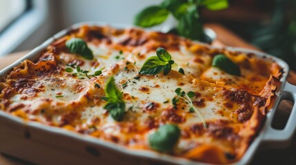 Cannelloni baked with cheese sauce and herbs. AI-generated recipe