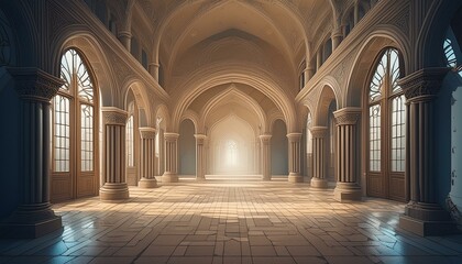 Obraz premium interior of the cathedral of the assumption of our person