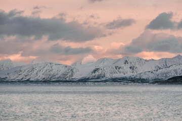 sunrise in the mountains