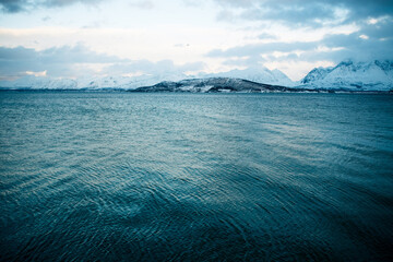 lake and mountains