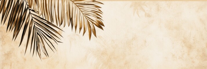 Holiday postcard with vibrant palm trees and tropical vibes