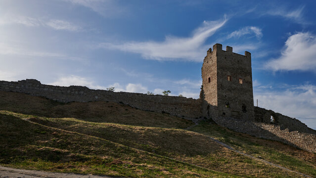 Russia. Crimea. The town of Feodosia. Kafa Fortress. Crisco Tower
