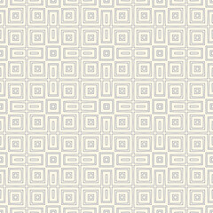 Outline ethnic abstract background. Seamless pattern with symmetric geometric ornament. Can be used for coloring books and pages, textile print, page fill. Vector illustration