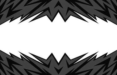 Abstract background with reflective  jagged spike pattern and with some copy space area