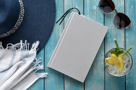 Summer vacation beach read light gray grey book cover mock up 5.5x8.5