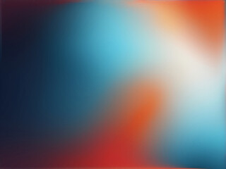 Fototapeta premium Grainy gradient background blue pink yellow abstract glowing color wave black dark backdrop noise texture banner poster header design 