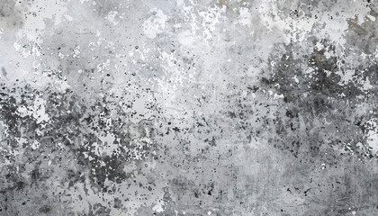 Fototapeta premium Abstract grunge aged white wall texture background wallpaper. Backdrop, gray weathering spots, artistic street concrete, detailed composition