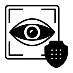 People Counting face capture cam vector Artificial general intelligence symbol, Natural Language Processing sign Machine Deep Learning illustration, AI surveillance System with motion analysis concept