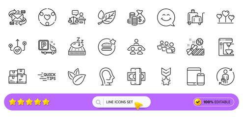 Replacement, Love heart and Court judge line icons for web app. Pack of Winner medal, Leaf dew, Organic product pictogram icons. Wholesale inventory, Education, Coffee maker signs. Search bar. Vector