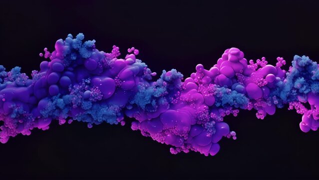 Microscopic view of a transcription factor protein complex consisting of multiple subunits.