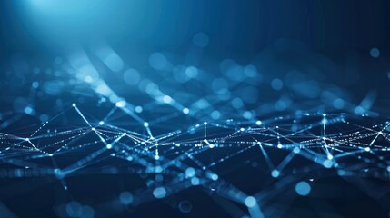 Obraz premium Technology Network Background. AI generated