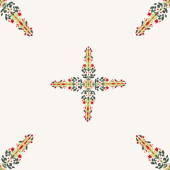 Seamless repeat pattern of Holiday Stars. Colored red and green for Christmas, Hanukkah and Kawanza. A cheery pattern for fabric, quilts, blankets, towels, blankets, totes, and Handbags