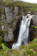 waterfall in the mountains
