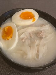 fried eggs in a pan