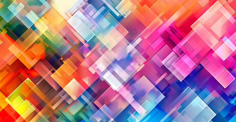 Colorful geometric abstract background with vibrant shapes and copy space, background, copy space concept