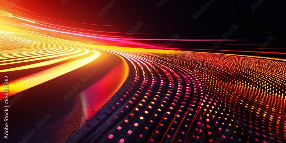 Wall mural german flag abstract light trails, german flag concept