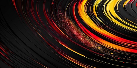 Abstract German flag, vibrant colors, artistic swirls, national pride concept