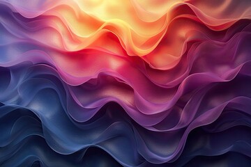 Obraz premium A colorful, abstract design with a blue and purple wave. The design is made up of different colors and has a unique, artistic feel to it