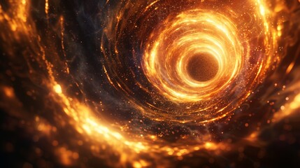 The black holes emission of particles serves as a reminder of the immense power and energy contained within its depths.
