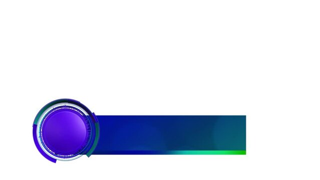Equalizer Lower Thirds Animation with Alpha Channel in 4K